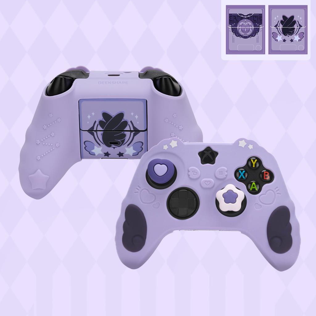 Sweet Skull Silicone Soft Protector Sticker Skin For Xbox Series X/S Game Controller Case XSX XSS Thumb Stick Grip Cap Cover