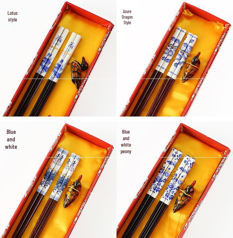 Dragon Pattern Wooden Chopsticks - Ideal for Business, Weddings, Travel, and Special Occasions