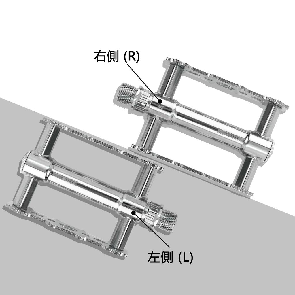 Thinvik Retro Silver Bicycle Flat Lightweight Aluminum Alloy Platform Pedals for and Road Bikes with 2DU Reflectors Pedals, 9/16" MTB, BMX,