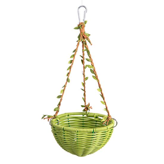 Parakeet Nest, Chewproof Plastic Frame Washable Small Bird House for Cage, Hanging Cozy Sleeping Nest, Woven Rattan Bird Nest with Metal Hooks