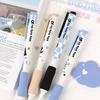 2Pcs Kawaii Cartoon Cat Gel Pen Creative Quick-Drying Neutral Pens Writing Smooth Pens Office Supplies Student Stationery Gifts