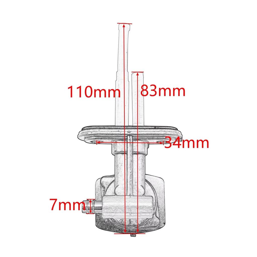 Kraftstoffhahn Pumpe XT350 XT225 XT600 XT600E WR450F WR426F WR400F WR250Z YFM600 Moto-4 Motorrad