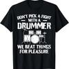 Funny Drummer Drumming Drums Percussionist I Beating Things T-Shirt