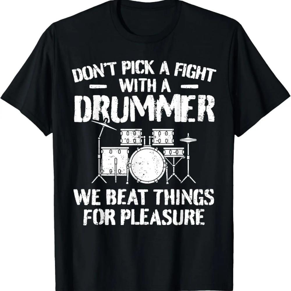 

Funny Drummer Drumming Drums Percussionist I Beating Things T-Shirt XXXXXL чёрный