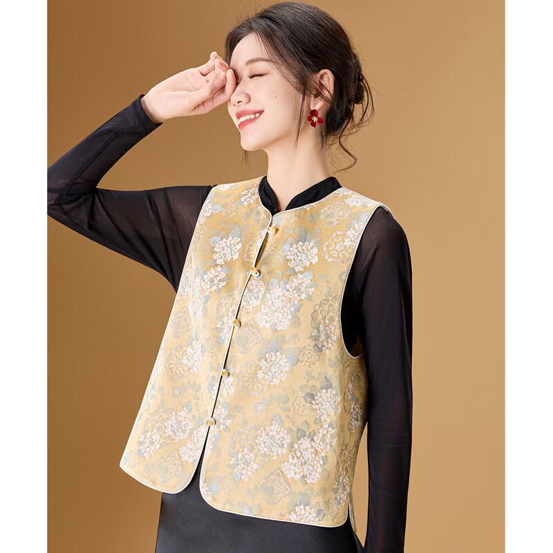 Meilannie New Chinese Style Floral Vest Top