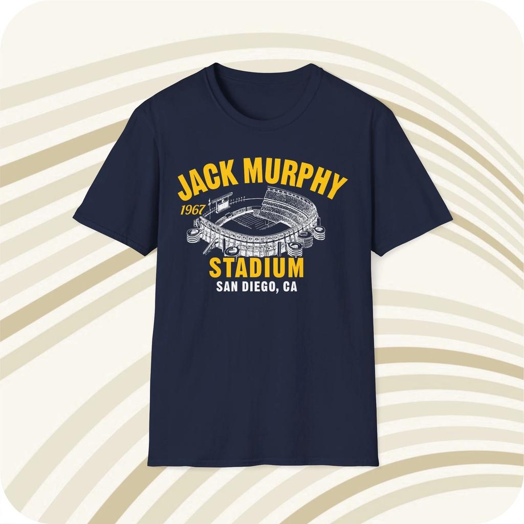 Jack Murphy Stadium 1967 Classic Cut Football T Shirt - San Diego Chargers