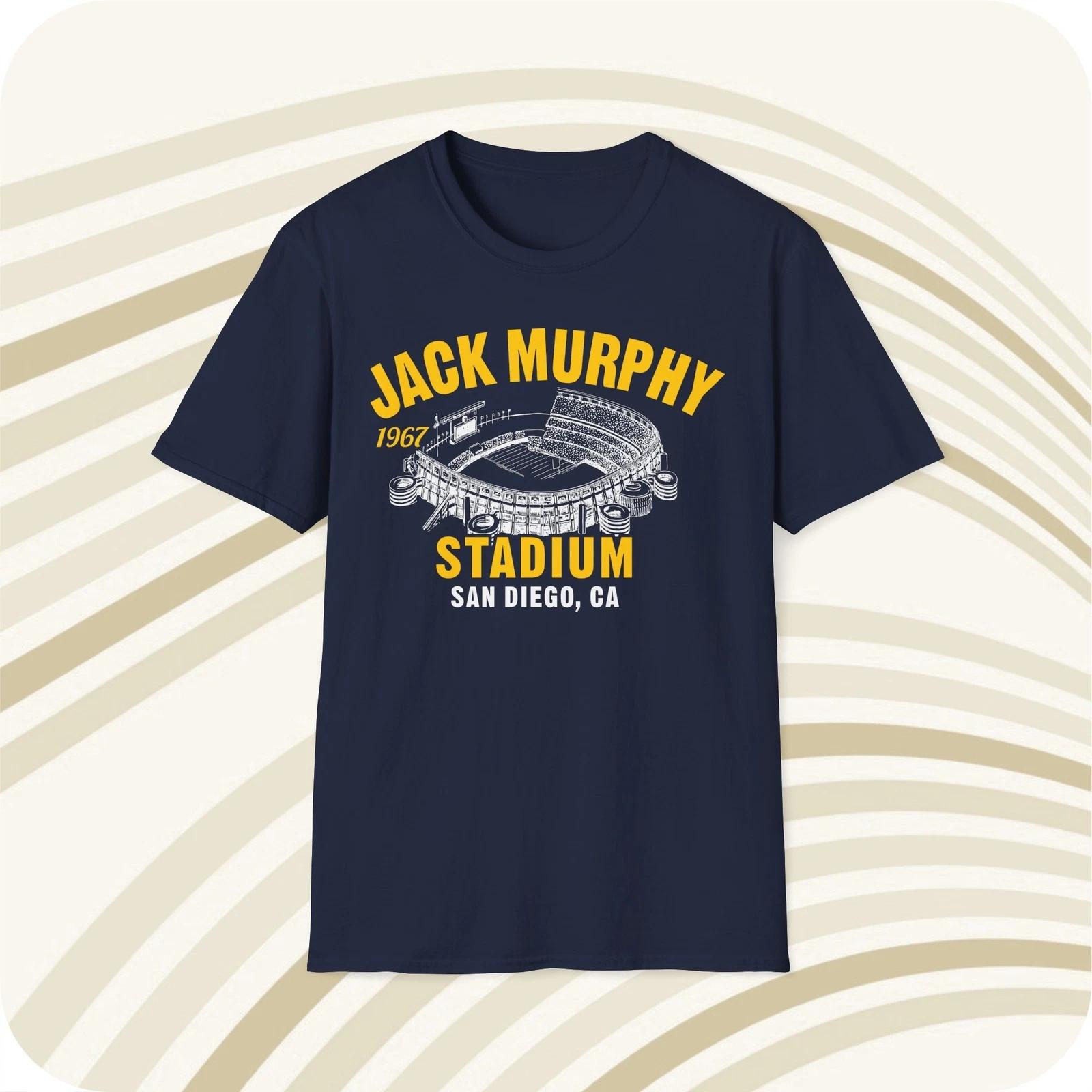 Jack Murphy Stadium 1967 Classic Cut Football T shirt - San Diego Chargers S