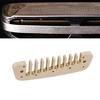 Professional 10 Holes Diatonic Harmonica Comb Replacement Practical Metal Harmonica Comb Harmonica Part Enduring