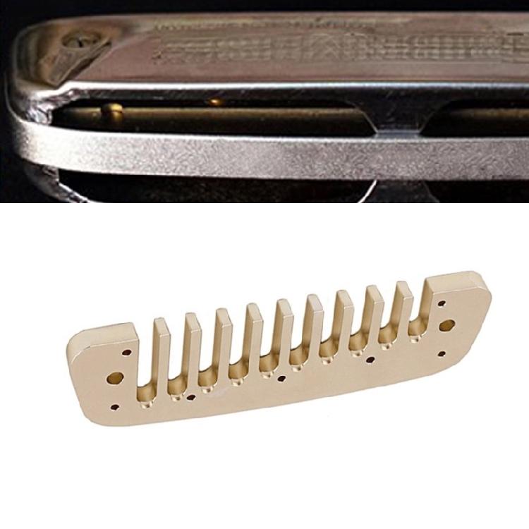 Professional 10 Holes Diatonic Harmonica Comb Replacement Practical Metal Harmonica Comb Harmonica Part Enduring