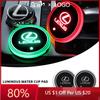 2026 Hot Interior Stickers 1/2pcs Car USB Charging Luminescent Cup Pad Interior Atmosphere Lamp For ES300 RX330 RX300 GS30