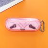 TPU Protective Case Shockproof Clear Transparent Cover Headphone Accessories With Keychain Hook for Nothing Ear(Open)