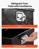 Trailer Tongue Box, 660 x 330 x 305 mm Aluminum Trailer Tongue Tool Box, Heavy Duty Storage Organizer with Lock & Keys, Utility Tool Chest for Pickup