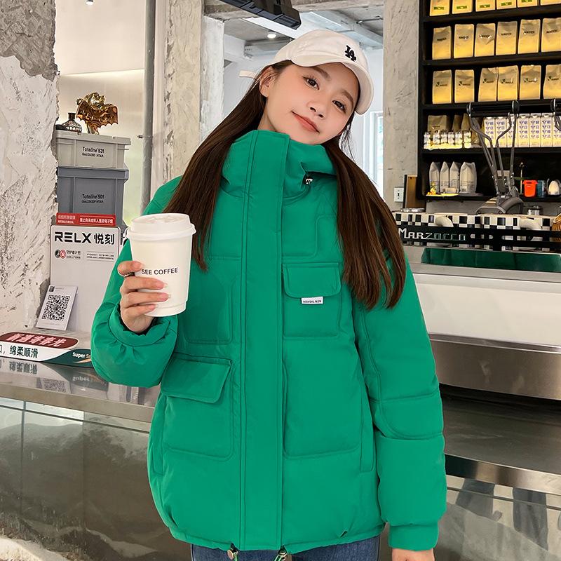 Hooded small  clothes women's new design sense niche coat winter down  jacket student  clothes