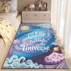 Galaxy-Themed Motivational Carpet suitable as a non-slip mat for the living room or bedroom sofa