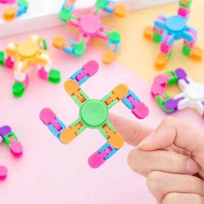 Non-Toxic Variety Fingertip Gyro Parent-Child Games Four-Link Bicycle Chain Top Decompression Toy Fidget Spinner Desk Toy