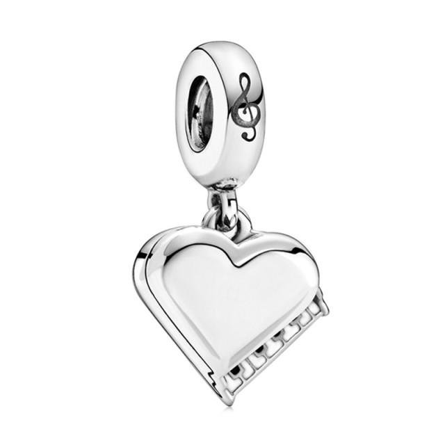 1Pcs New Cute Silver Star Cat Elephant Mushroom Bear Pendant Fit Original Charm Bracelet Women Jewelry Gifts