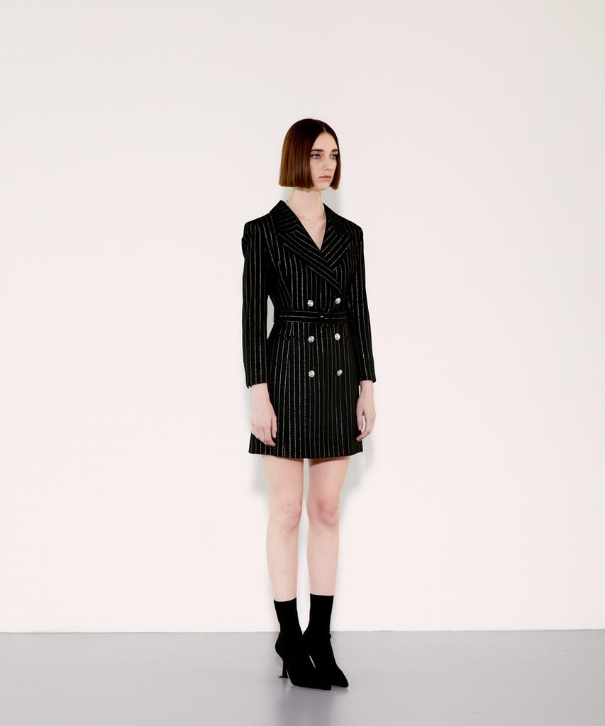 Chaenyuyog Vivi Tailored Jacket Dress [Black Gold]