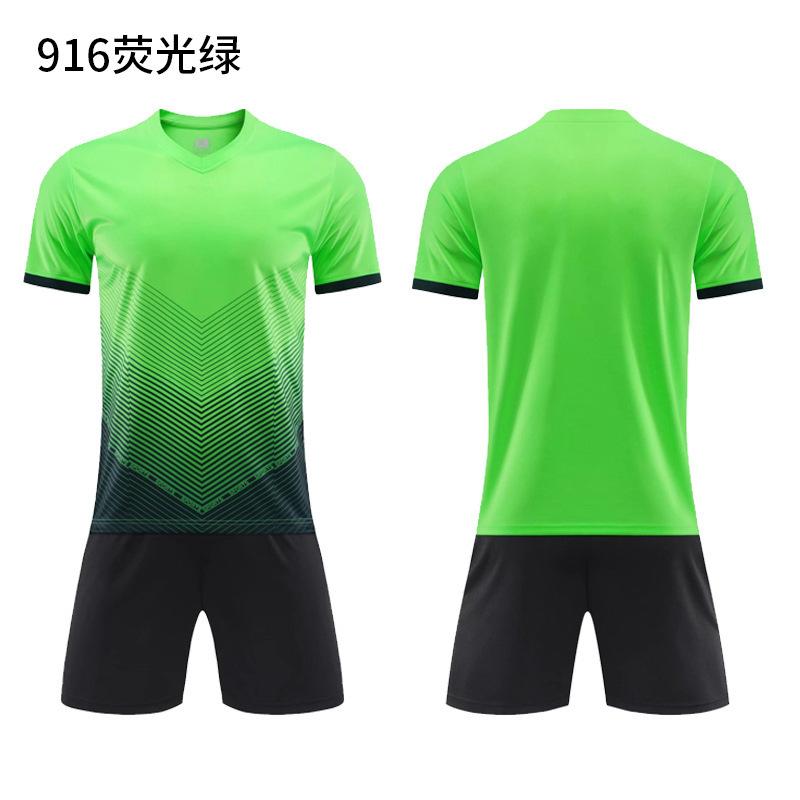 Football Jersey Sports Suit Printed Table Tennis Jersey Men'S Adult Game Training Jersey Children'S Short-Sleeved Jersey Set
