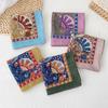 1116 Spring and Summer New Plant and Flower Printed Square Scarf Women's Versatile Temperament Decorative Scarf Multifunctional Small Silk Scarf