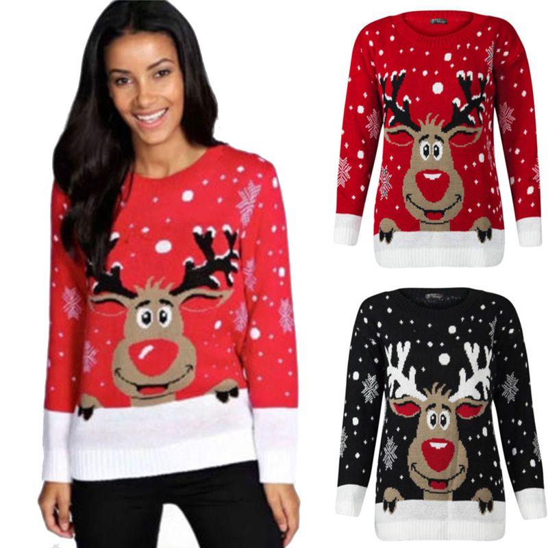 Stylish Unisex Christmas O-neck Knitted Sweater Comfortable Retro Jumper Knitwear For Holiday Joy