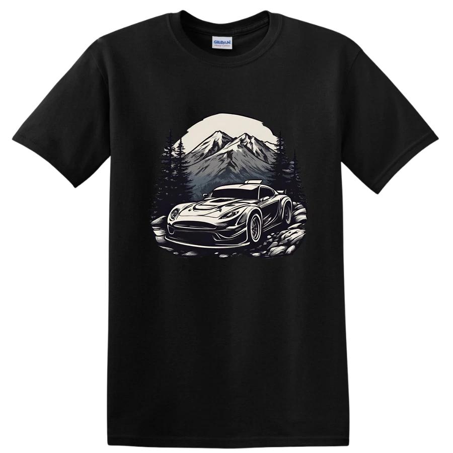 Racing Car T Shirt Mountain Adventure Off-Road Racing Tee Graphic Design S
