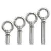 Silver Ring Eye Screws With Ring Expansion Screws  Lifting Fastener
