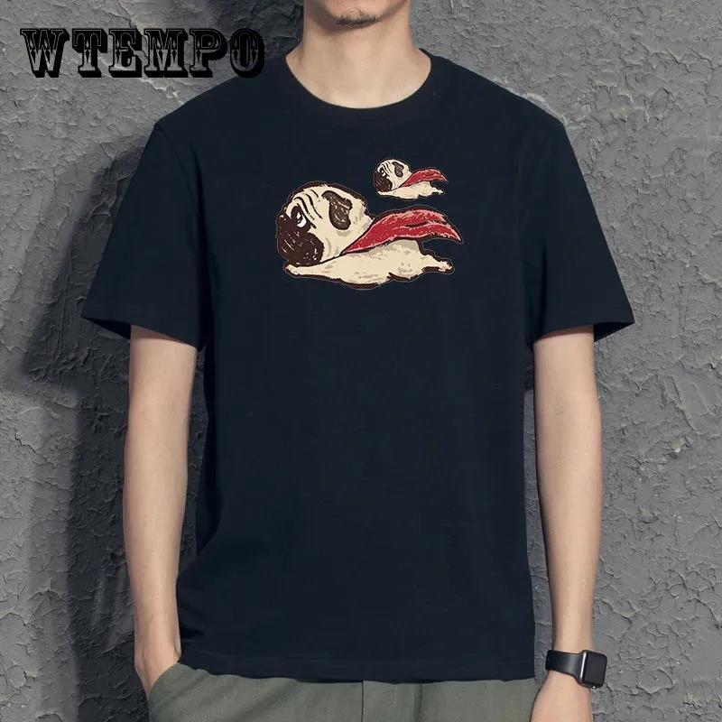 

Футболки с принтом супер собаки, повседневный пуловер с круглым вырезом и коротким рукавом, корейская модная рубашка с героями мультфильмов, молодежные белые футболки, мужская одежда, летняя одежда XXXL