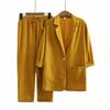 Abiti autunnali e invernali da donna, giacche in cotone e lino, pantaloni, quando le tasche sono larghe, abbigliamento casual