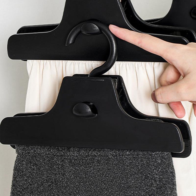 Skirt Clip Hangers Anti Slip Traceless Clip Skirt Hangers With Silicone Layer Strong Load Bearing Space Saving Multifunctional