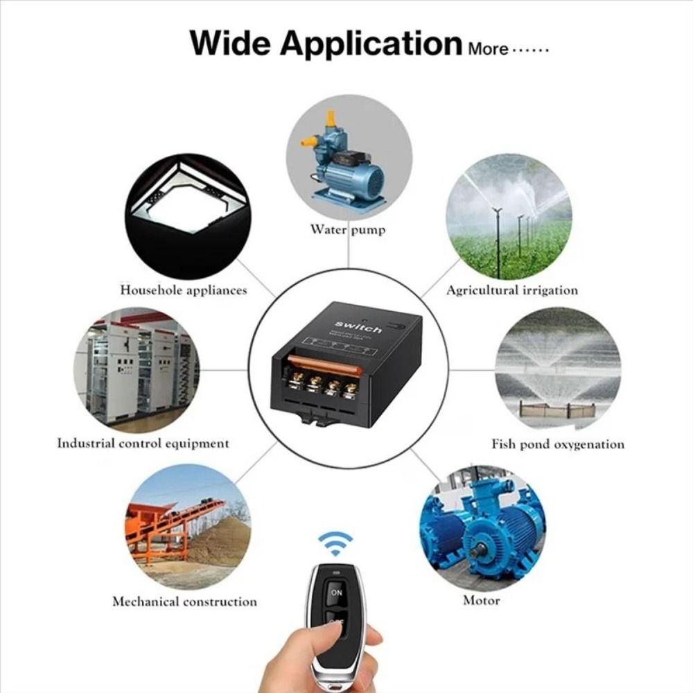 Micro Receive Remote Control Switch DC 12V-72V LED Lamp Controller Mini Relay Smart Switch  Fans