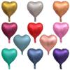Heart-Shaped Metallic Balloon & Star Foil Balloon Set, 18-inch Birthday Party Decor