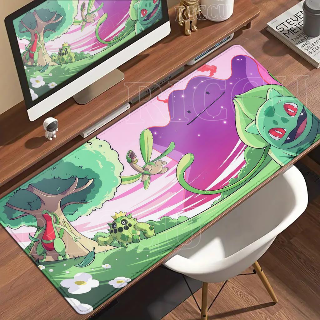 Gaming Pads HD Anime Large Desk Mat Ditto XXL Gamer Mouse Pad Pokémon Keyboard Extended Mousepad Office PC Desks Accessories Rug