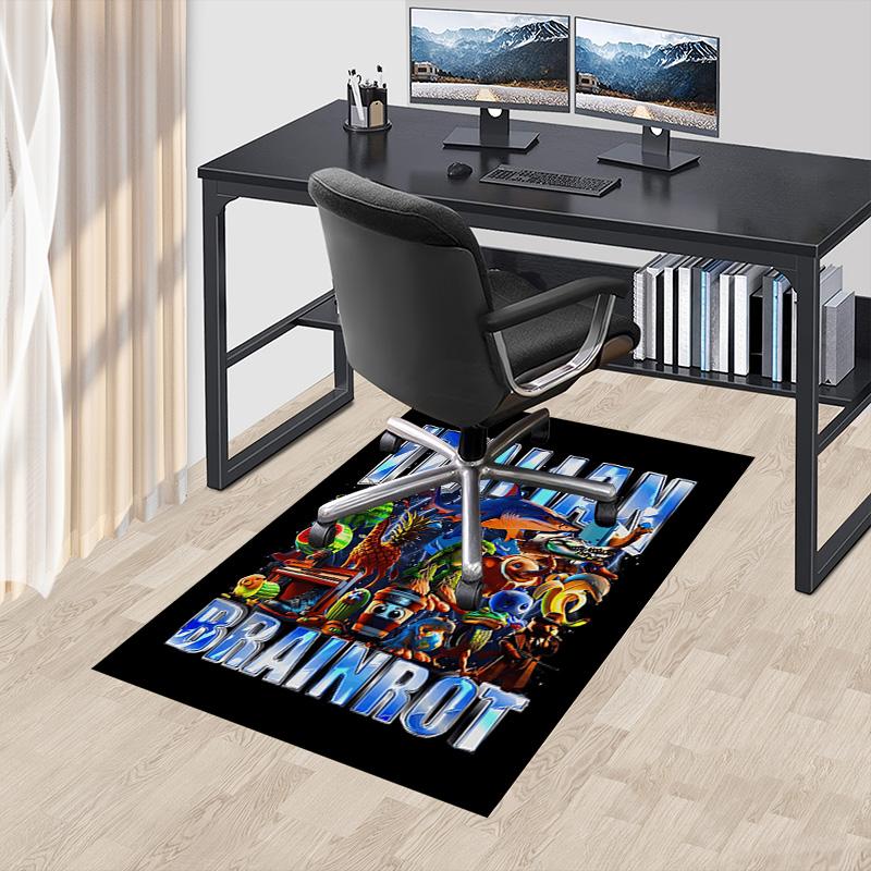 Italian Brainrot Adventure Carpet For Playroom Bedroom Living Room Sofa Home Decorkids Game Area Rug Nonslip Floor Mat