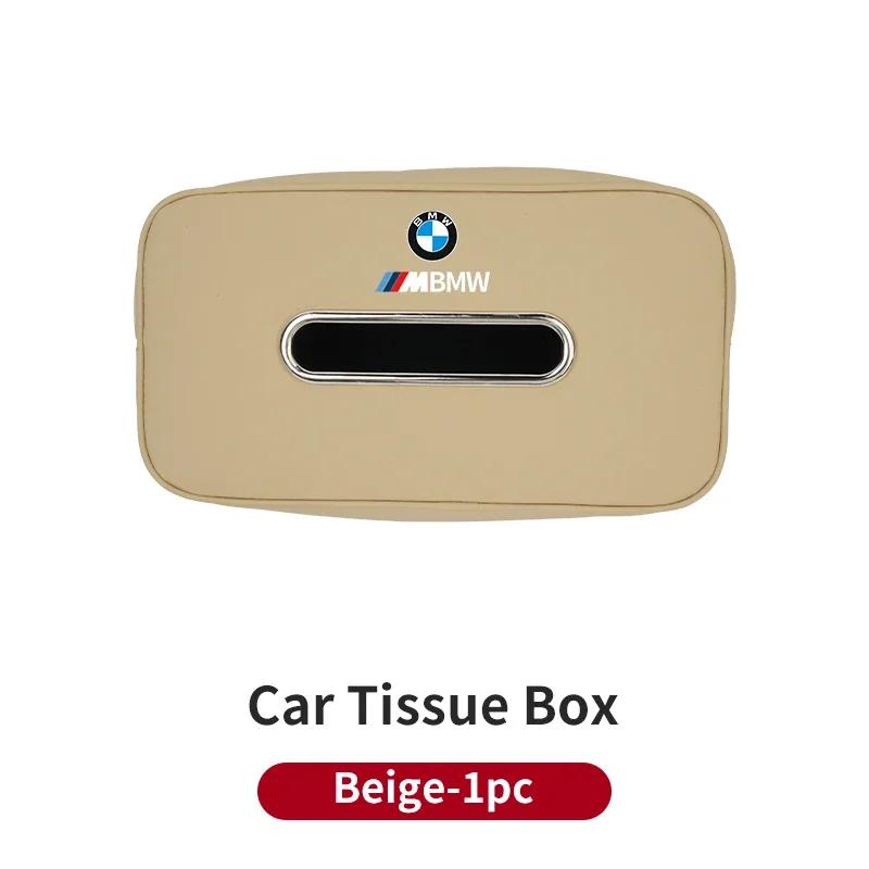 New Car Seatback Tissue Box Armrest Paper Napkin Storage Bag Accessories For BMW X3 X5 M5 M3 E46 E90 E60 F10 E39 F30 E36 G3