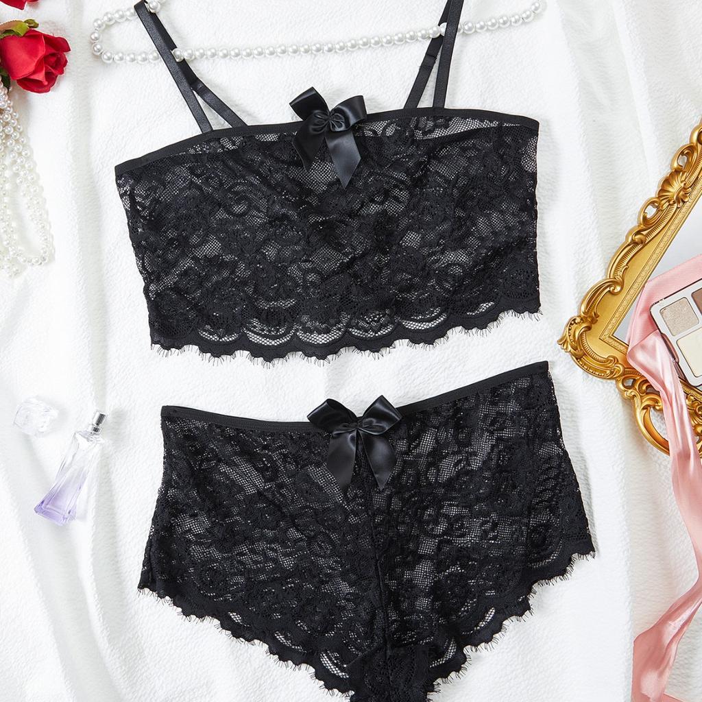 European and American sexy fun set, seduction lace underwear set two-piece set