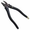 Fujiya Electrician Master Heavy-Duty Nippers, 150mm, Round Blade, Black Gold, 770-150BG