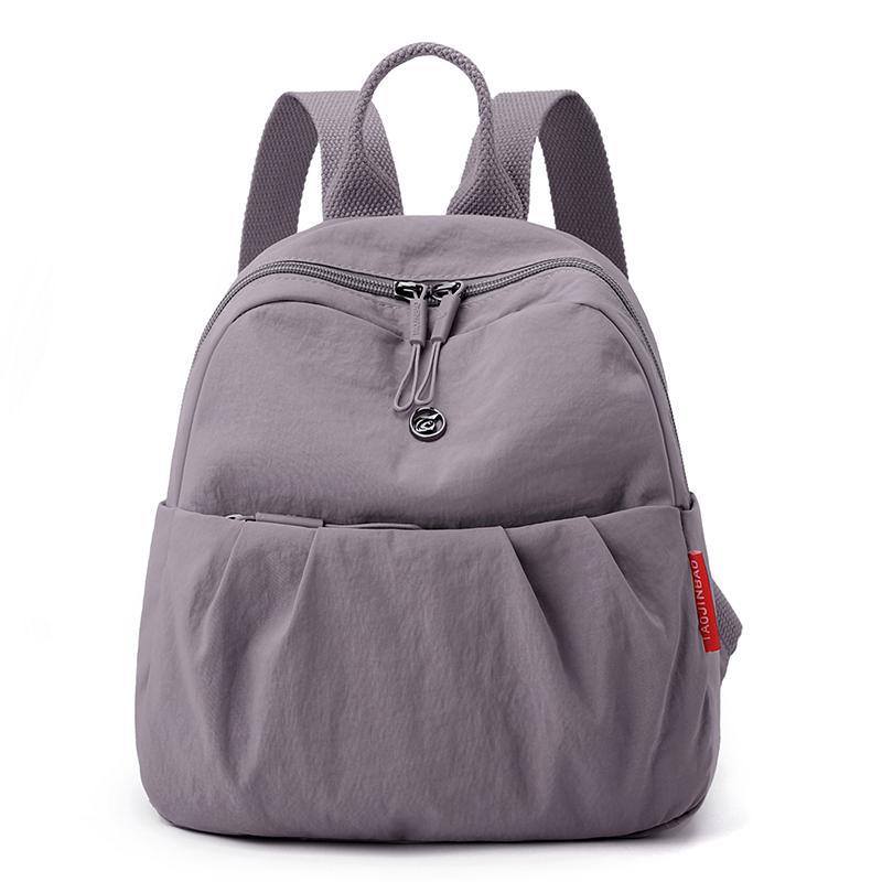 Schoolbag Oxford Canvas Backpack Women's 1011 New Folded Design Stylish Commuter Small Backpack Travel Lightweight School Bag