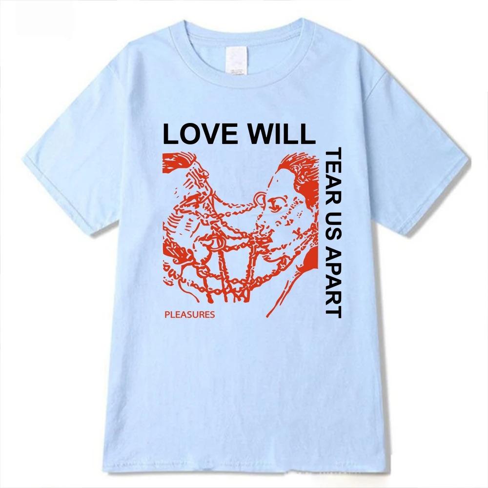 Pánské 100% bavlněné tričko Lil Peep Peep Love Will Tear Us Apart Potisk Nadměrné grafické tričko Hip Hopové oblečení Ležérní topy