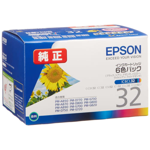 

Epson genuine ink cartridge Sunflower IC6CL32 6 color pack