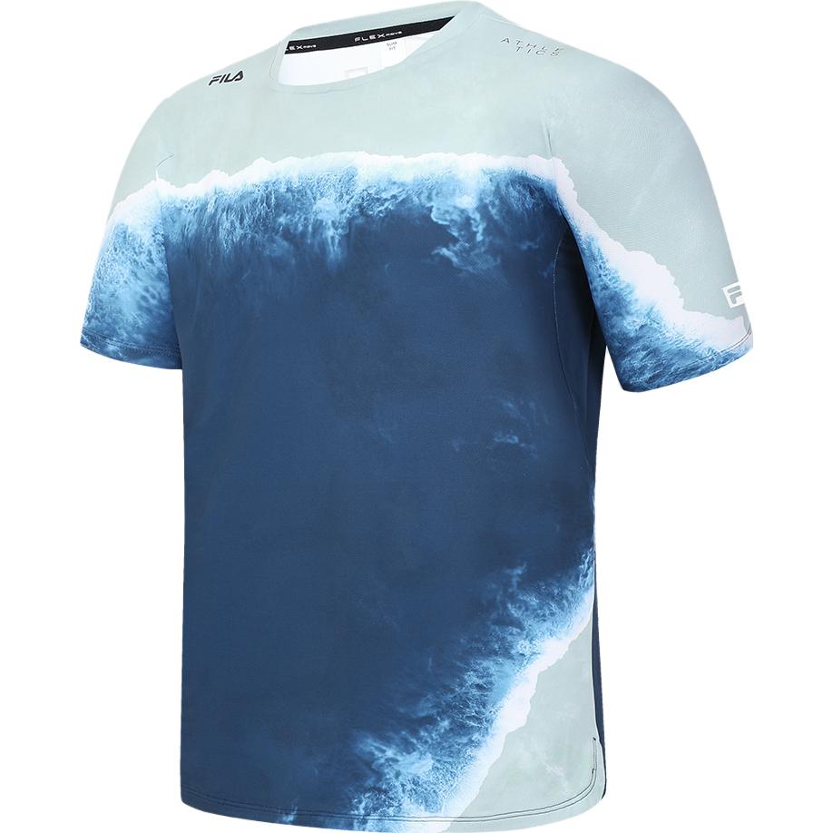 

FILA Simple Slim Fit Sports Knit Short Sleeve T-Shirt Men Tops A11M331109F-ZA M