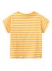 European Style Girls' Cartoon Embroidered T-shirt - Round Neck, Short Sleeve, Summer 2026