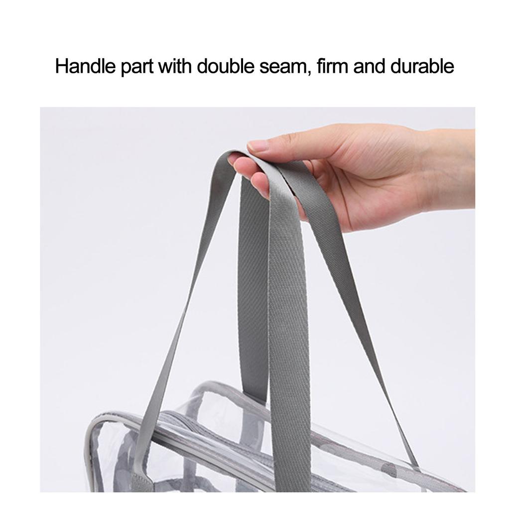 Clear Makeup Bag Large Capacity Waterproof   Closure Cosmetic Handbag Transparent Travel Toiletry Bag