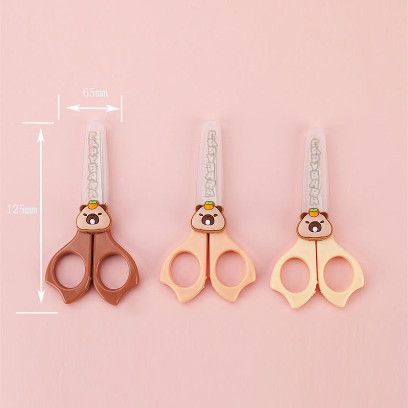 Mooi School Handig Terug naar School Schrijfwaren Schaar Schattige Capybara Knutsel Schaar Mini Schaar Voor DIY Kinderscharen