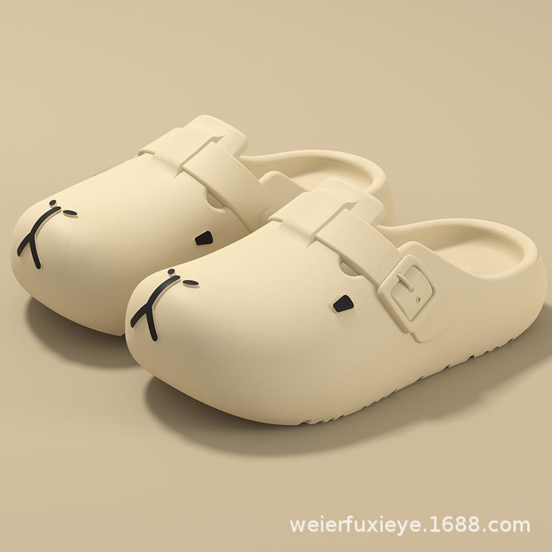 Children's summer cartoon fashion sandals for boys and girls, non-slip soft-soled beach shoes, kids' closed-toe Birkenstock shoes