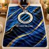 Flannel BlanketClub Brugge FC Warm Soft Throw Blanket for Indoor Sofa Bed Living Room Use