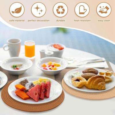 Lot de 4 dessous de plat pour plats chauds, casseroles et poêles, sets de table épais et résistants à la chaleur, dessous de plat pour table et comptoir