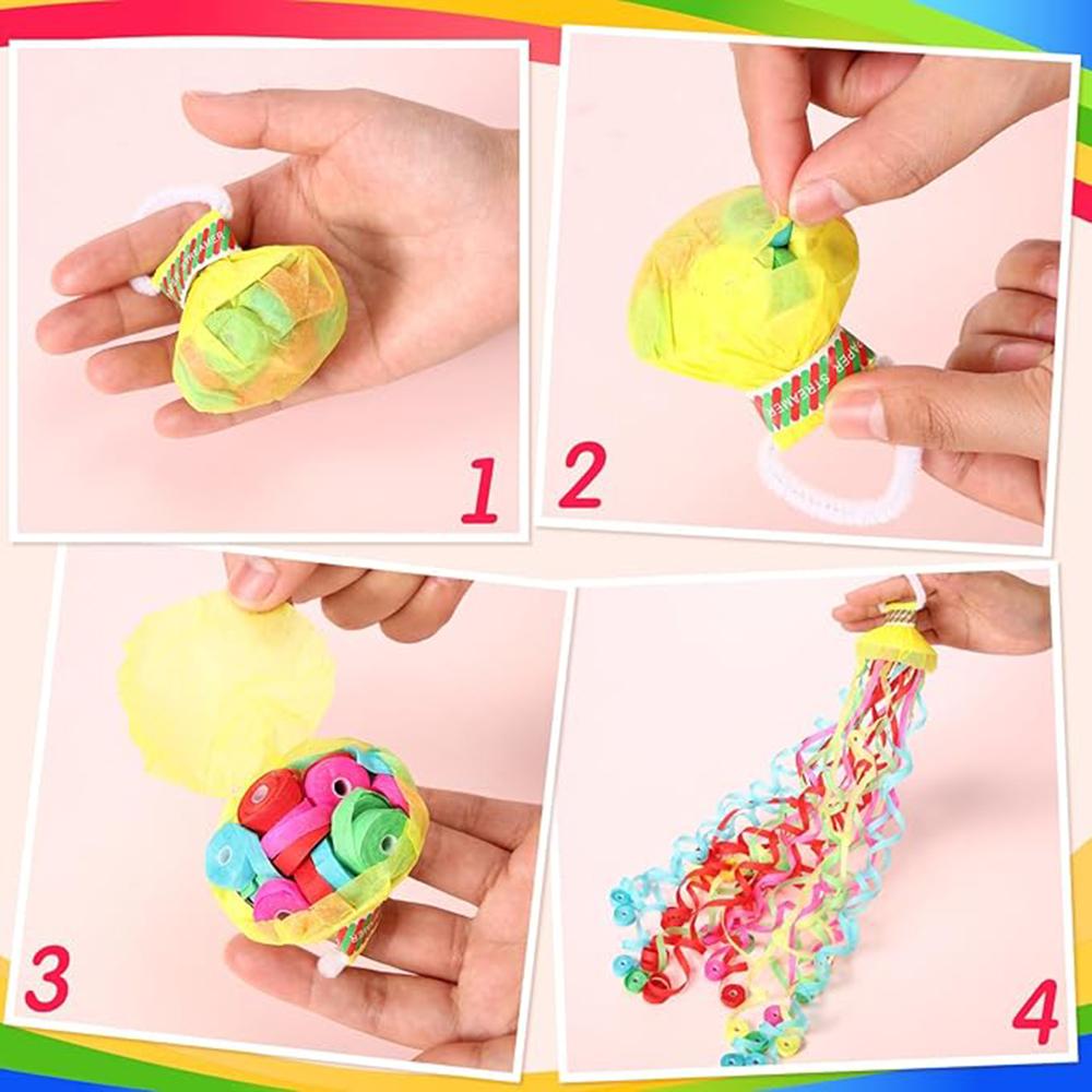 10pcs Hand-thrown Colored Ribbons, Spider Silk,Birthday Party ,Stage Magic, Wedding Atmosphere Props, Christmas Decoration Props