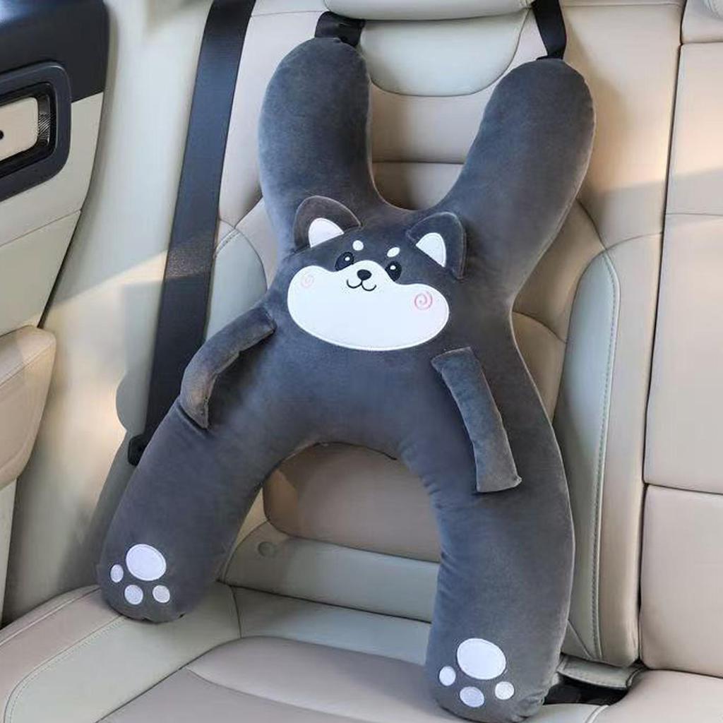 Almofada de Dormir para Carro Infantil em Forma de H Almofada de Pescoço para Carro Infantil com Alça Suporte de Pescoço Criança Evitar Inclinar a Cabeça Dormir no Banco Traseiro