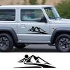 1PC Mountain Off-Road Adventurer Car Side Door Sticker Self-adhesive Sports Truck Camper Vinyl Decal Car Decoration Accessories