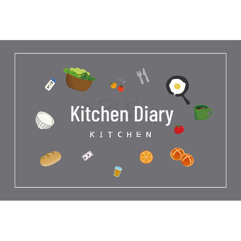 Rutschfeste Wasserdichte Waschbare Küchenbodenmatten - Schmutzabweisende PVC-Fußmatten für den Haushaltsgebrauch